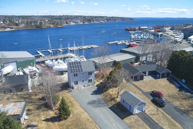 51 Bridge St, Belfast, ME 04915 - bird's eye view featuring a water view