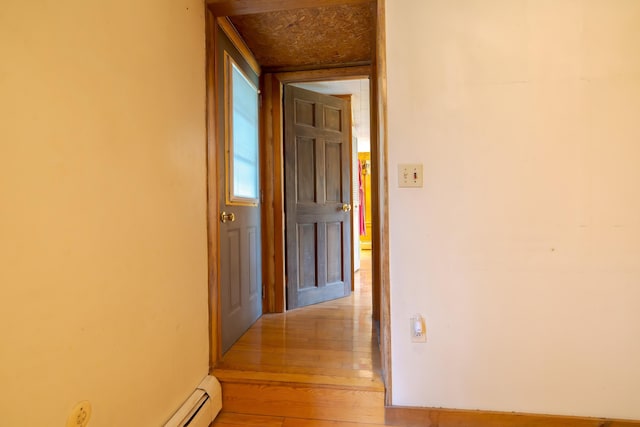 927 Pleasant St, Blue Hill, ME 04614 - hallway featuring light wood-style flooring