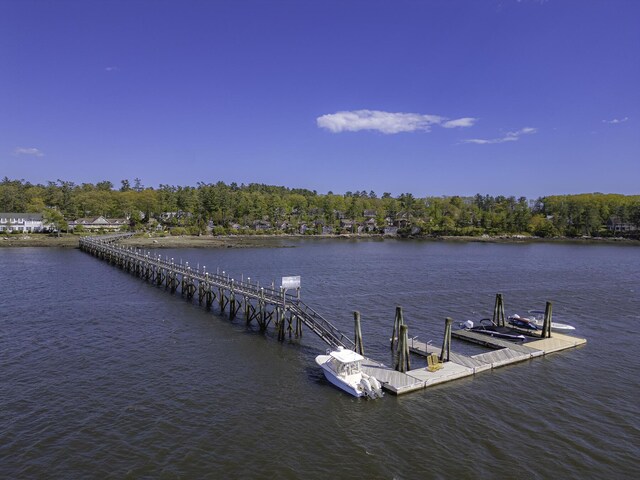 302 Eddy Rd Unit 302, Edgecomb, ME 04556 - dock area with a water view