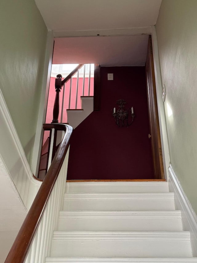 view of stairway