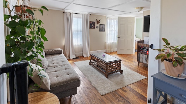 4 Burgess Rd, Guilford, ME 04443 - living room featuring baseboards and light wood-style floors