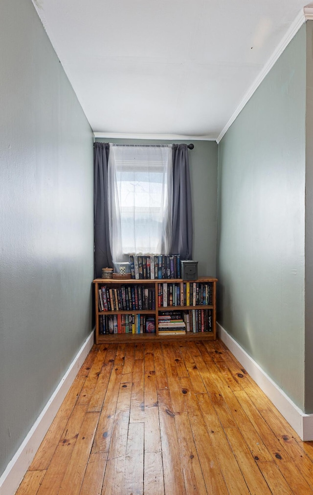 4 Burgess Rd, Guilford, ME 04443 - spare room with ornamental molding, hardwood / wood-style flooring, and baseboards