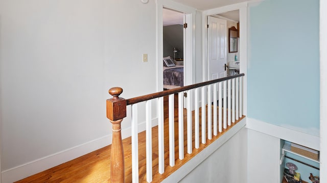 4 Burgess Rd, Guilford, ME 04443 - hallway featuring baseboards and wood finished floors