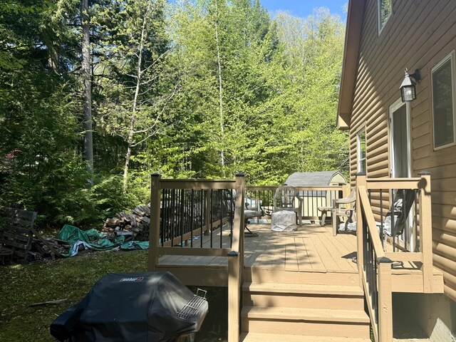 4 Bobs Way, Bethel, ME 04217 - deck with a forest view