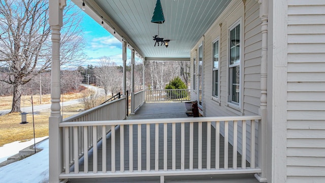 257 S Rumford Rd, Rumford, ME 04276 - view of patio featuring a porch