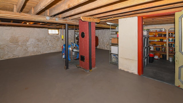 257 S Rumford Rd, Rumford, ME 04276 - below grade area with a heating unit