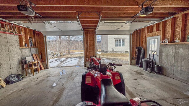 257 S Rumford Rd, Rumford, ME 04276 - garage featuring a garage door opener