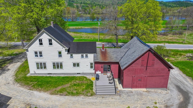 257 S Rumford Rd, Rumford, ME 04276 - view of front facade with a water and mountain view and roof with shingles