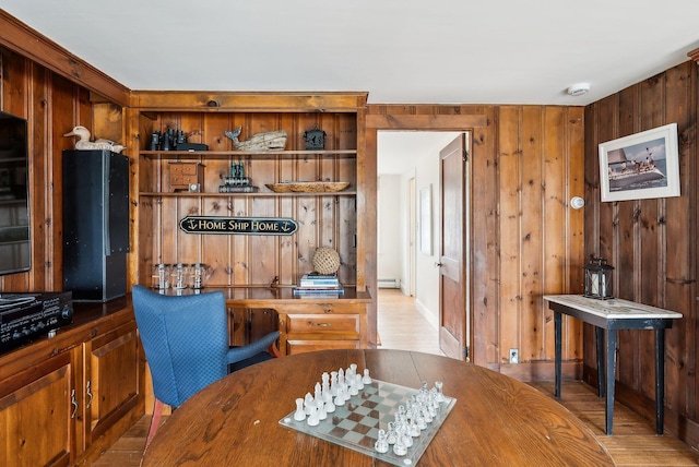 1081 Kings Hwy, Kennebunkport, ME 04046 - dining room with wood finished floors and wood walls