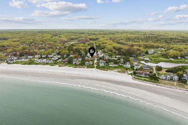 1081 Kings Hwy, Kennebunkport, ME 04046 - aerial view of a heavily wooded area and expansive beach