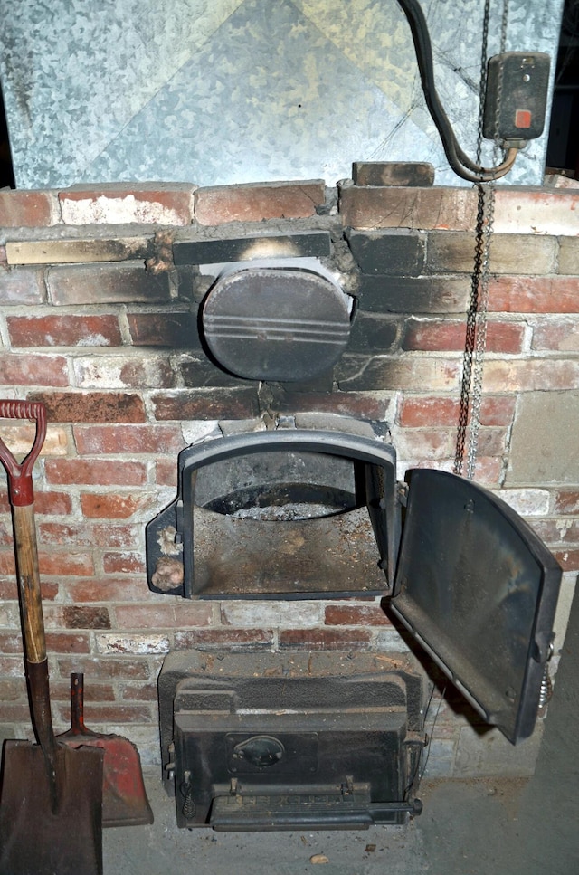 23 Park St, West Paris, ME 04289 - interior details with concrete floors
