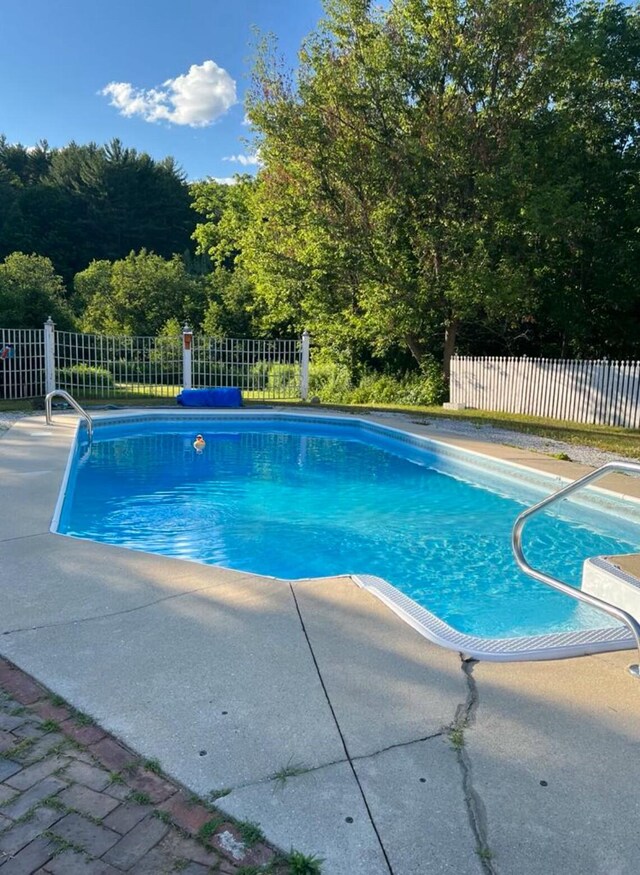 23 Park St, West Paris, ME 04289 - view of swimming pool featuring fence and a fenced in pool
