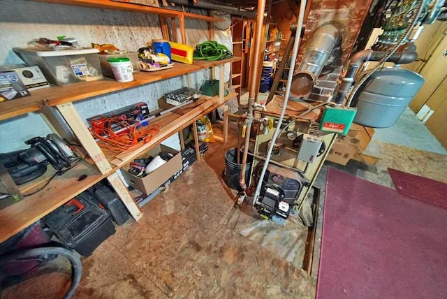 view of storage area