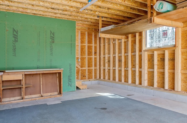 view of basement