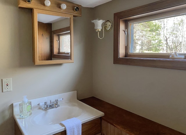 bathroom with a sink