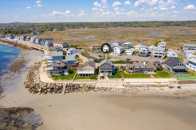 22 Gold Ribbon Dr, Wells, ME 04090 - birds eye view of property featuring a view of the beach, a residential view, and a water view