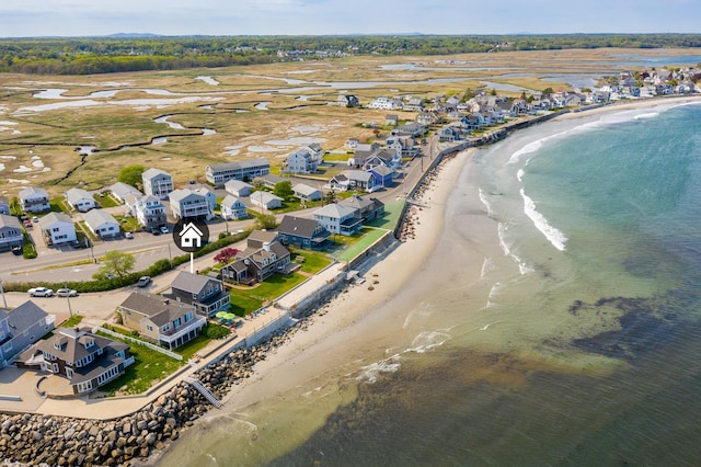 22 Gold Ribbon Dr, Wells, ME 04090 - birds eye view of property with a view of the beach, a residential view, and a water view
