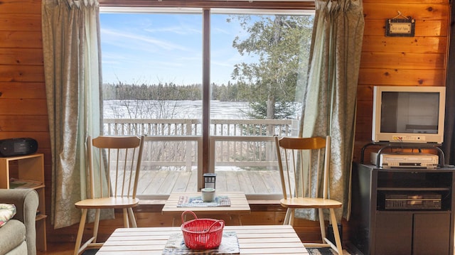 119 W Conroy Lake Rd, Monticello, ME 04760 - interior space featuring wooden walls