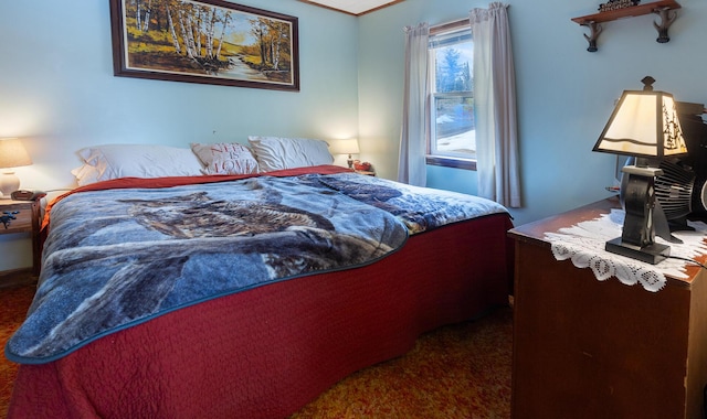 119 W Conroy Lake Rd, Monticello, ME 04760 - bedroom featuring carpet
