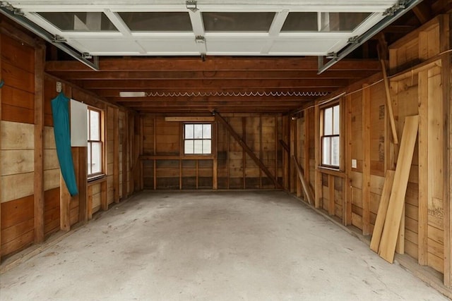 misc room featuring a garage
