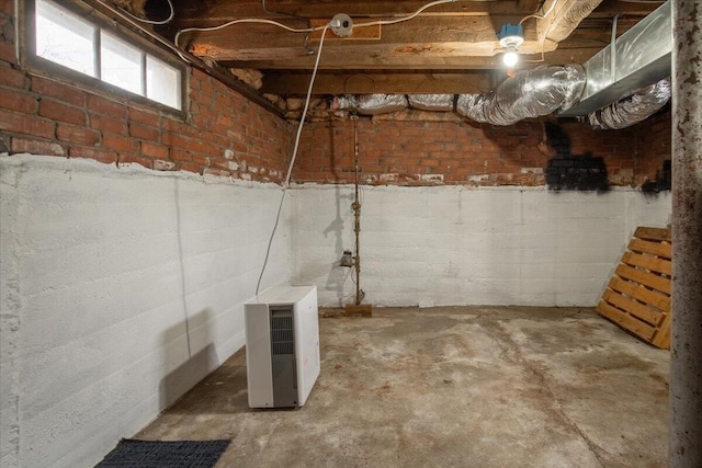 view of basement