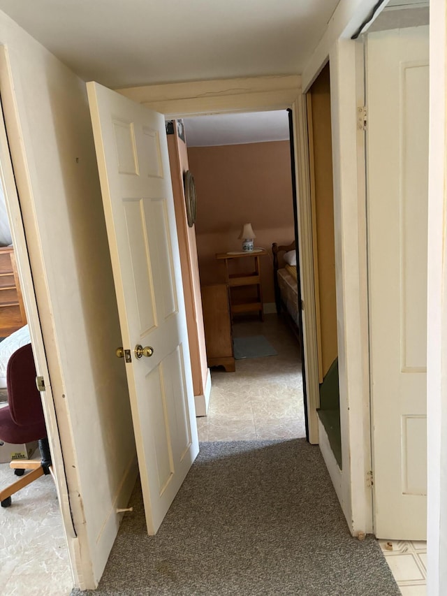 20 Westbrook St, South Thomaston, ME 04858 - hall with carpet flooring