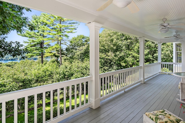 21 Bristol Dr, Rockport, ME 04856 - wooden deck featuring a water view