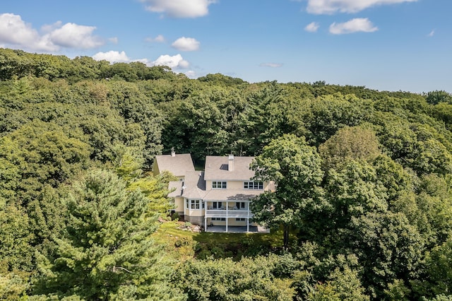 21 Bristol Dr, Rockport, ME 04856 - bird's eye view with a view of trees