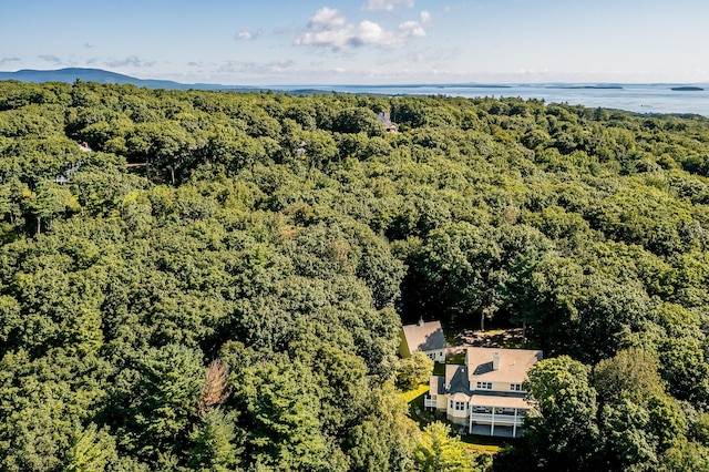 21 Bristol Dr, Rockport, ME 04856 - birds eye view of property featuring a forest view and a water view