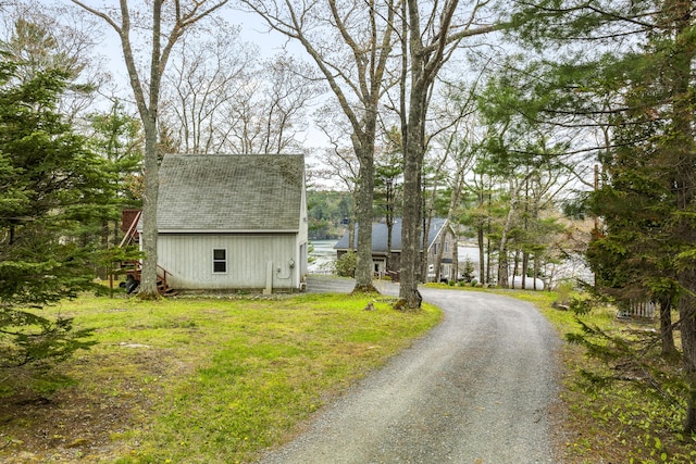 35 Barrows Rd, Boothbay Harbor, ME 04538 - view of dirt / gravel driveway