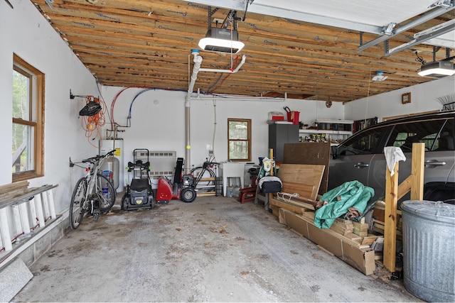35 Barrows Rd, Boothbay Harbor, ME 04538 - garage featuring a garage door opener