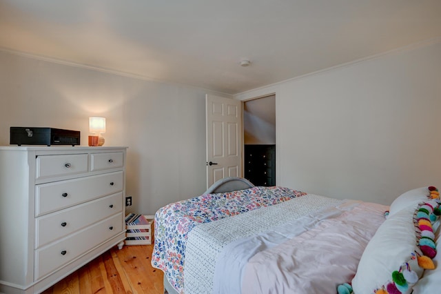 917 Main St, Fryeburg, ME 04037 - bedroom with light wood finished floors and crown molding