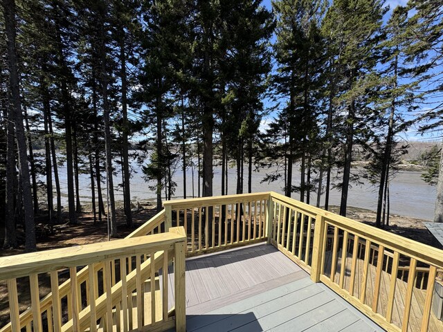 93 Goods Point Rd, Steuben, ME 04680 - view of deck