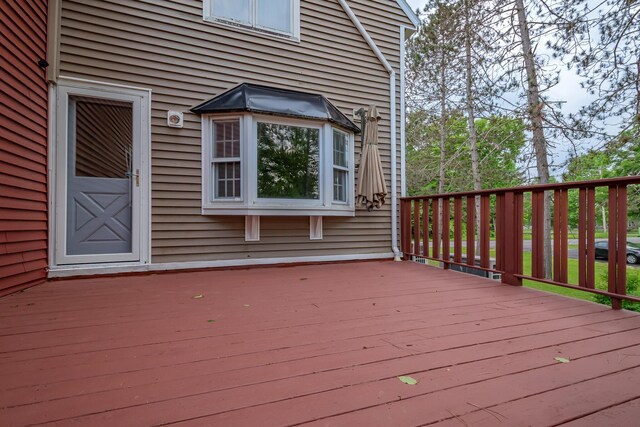 13 Park St, Dover-Foxcroft, ME 04426 - view of wooden terrace