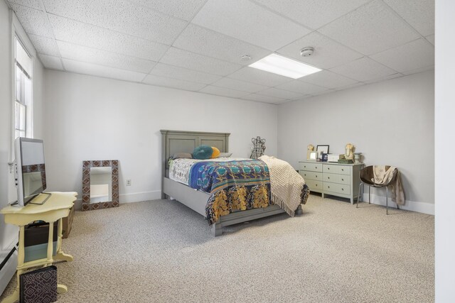103 S St, Bath, ME 04530 - carpeted bedroom featuring a drop ceiling