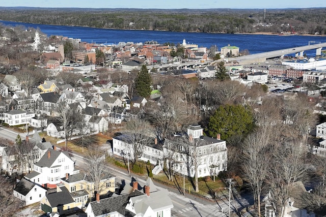 103 S St, Bath, ME 04530 - bird's eye view with a water view