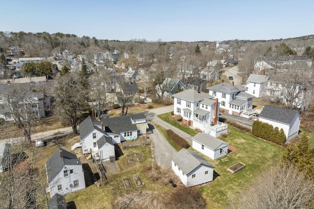 9 School St, Boothbay Harbor, ME 04538 - birds eye view of property featuring a residential view