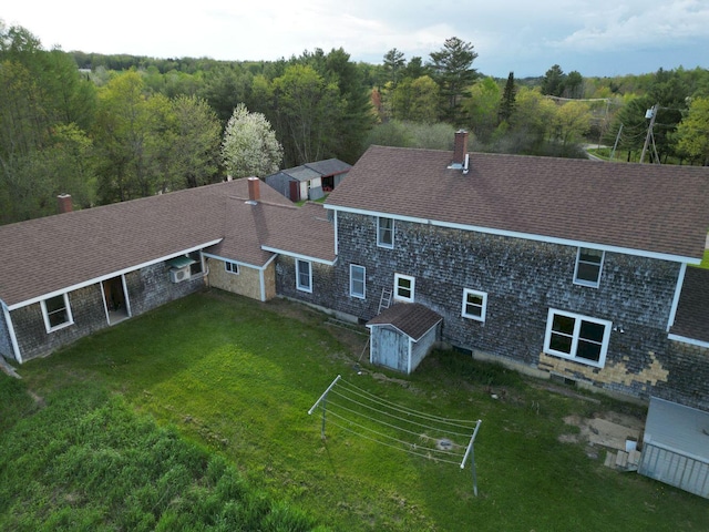 15 Murphy Ln, Madison, ME 04950 - aerial view of property and surrounding area with a forest