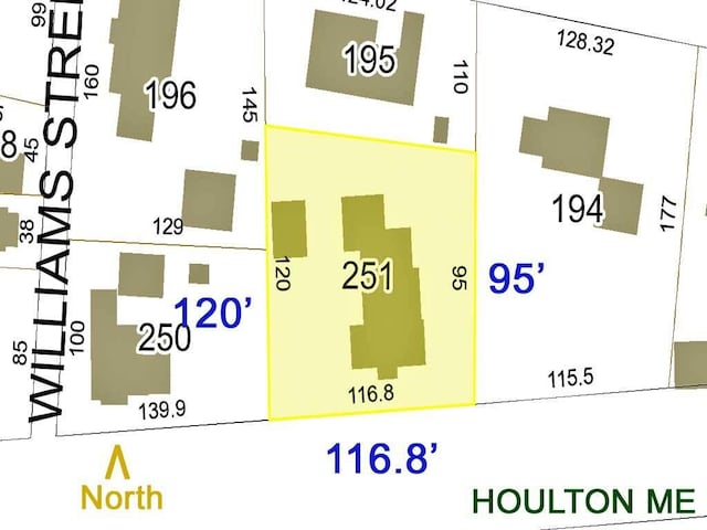 84 Military St, Houlton, ME 04730 - map of parcels