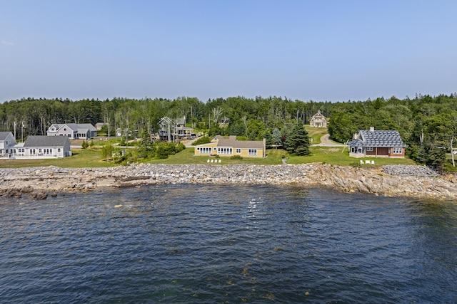 223 Pemaquid Trl, Bristol, ME 04554 - water view featuring a heavily wooded area