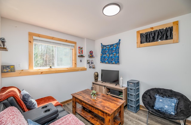 575 Hallowell Rd, Chelsea, ME 04330 - living area with wood finished floors