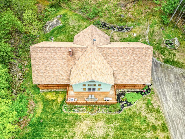 575 Hallowell Rd, Chelsea, ME 04330 - aerial view of property and surrounding area