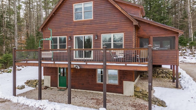 18 Lovers Ln, Bethel, ME 04217 - exterior space featuring a wooden deck