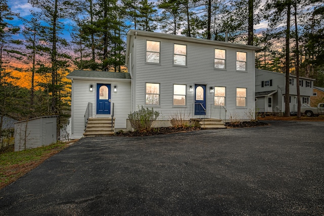 480 E Shore Dr, Acton, ME 04001 - colonial home with driveway and entry steps