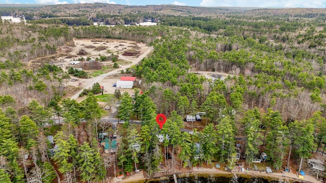 480 E Shore Dr, Acton, ME 04001 - birds eye view of property with a wooded view