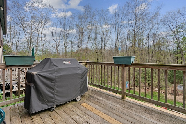 14 Stonebrook Rd, Windham, ME 04062 - wooden deck featuring area for grilling