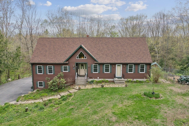 14 Stonebrook Rd, Windham, ME 04062 - view of front of house featuring a shingled roof and driveway