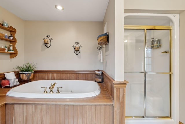 14 Stonebrook Rd, Windham, ME 04062 - full bath featuring a stall shower and a garden tub