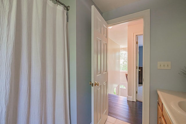 18 Sheila Cir, Saco, ME 04072 - full bath featuring vanity and curtained shower
