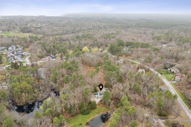 12 Bufflehead Cove Ln, Kennebunk, ME 04043 - aerial view with a forest view